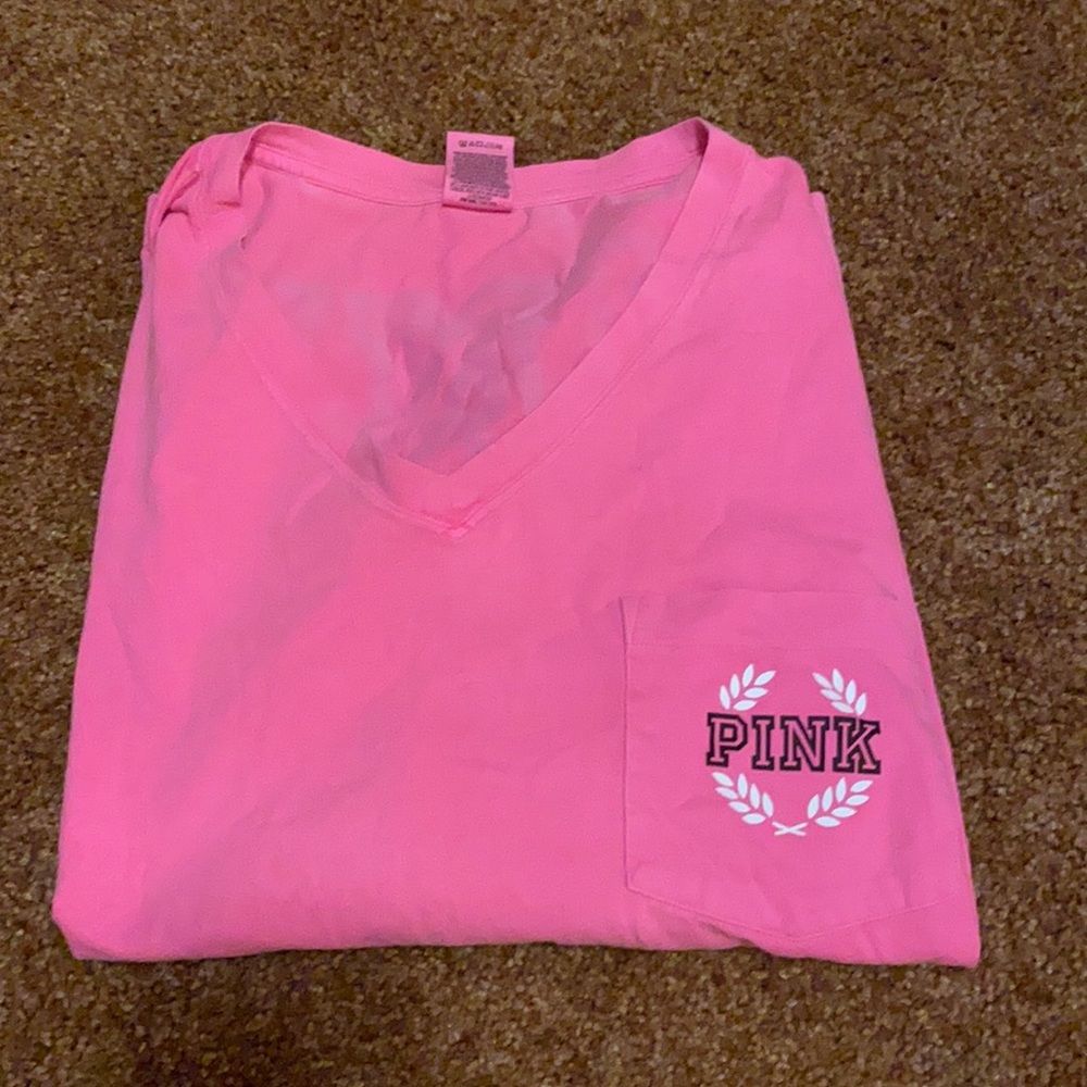 PINK Ling Sleeve Tshirt
